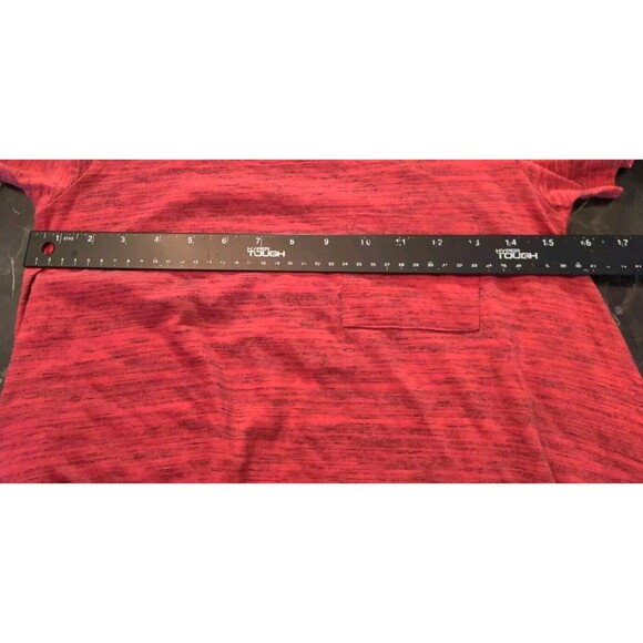 LulaRoe Carly Swing Shift T Shirt Dress XXS Hi Low Red Rasberry Gray Heathered - Picture 12 of 14